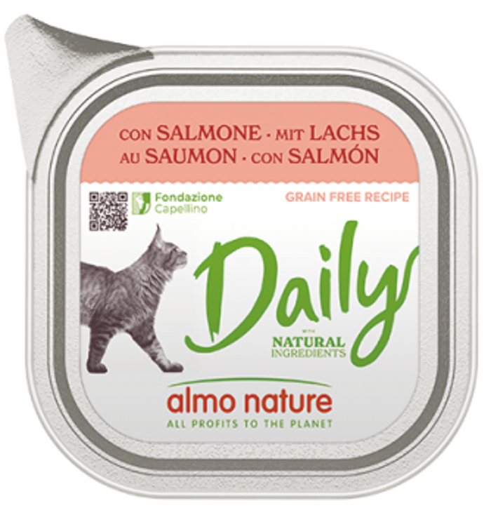 Almo Nature Grain-Free ugi Trofi Gtas se Kesedaki me Solomo 100gr